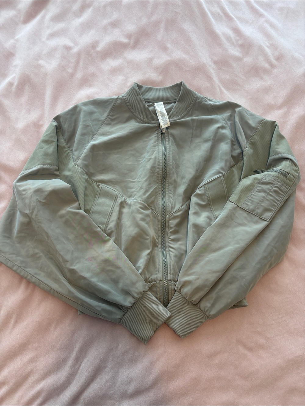 ALO Yoga “Limestone” Women's Bomber Jacket